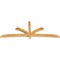 Ekena Millwork Davenport Rough Sawn Timber Gable Bracket, Western Red Cedar, 108"W x 40"H x 4"D x 4"F, 9/12 Pitch GBW108X40X0404DAV00RWR - alternate 4